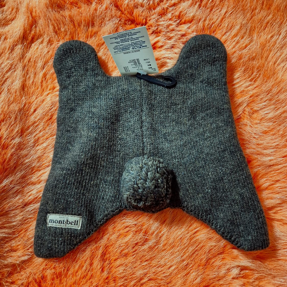 일본 montbell 몽벨 곰돌이  키즈 비니 46-50cm 새상품 상품이미지3