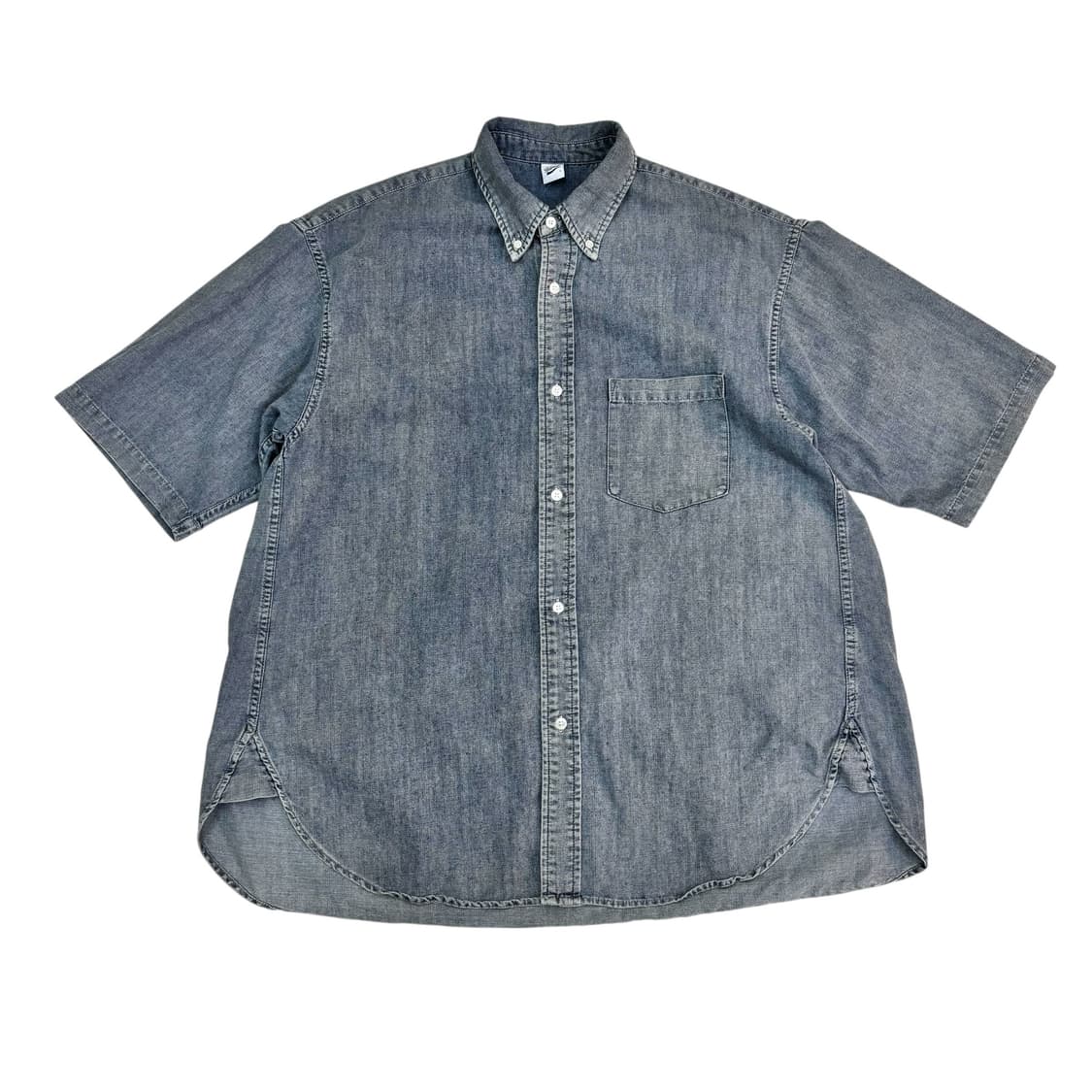 파르티멘토 오버 핏 반팔 데님 셔츠 상품이미지1