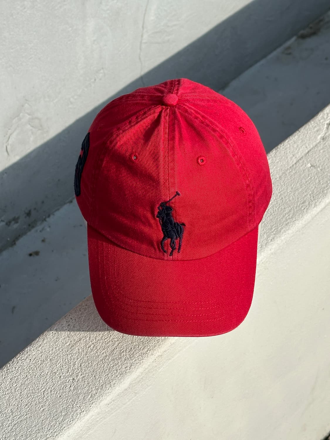 [S-M] 폴로 랄프로렌 빅포니 레드 볼캡 모자 상품이미지1