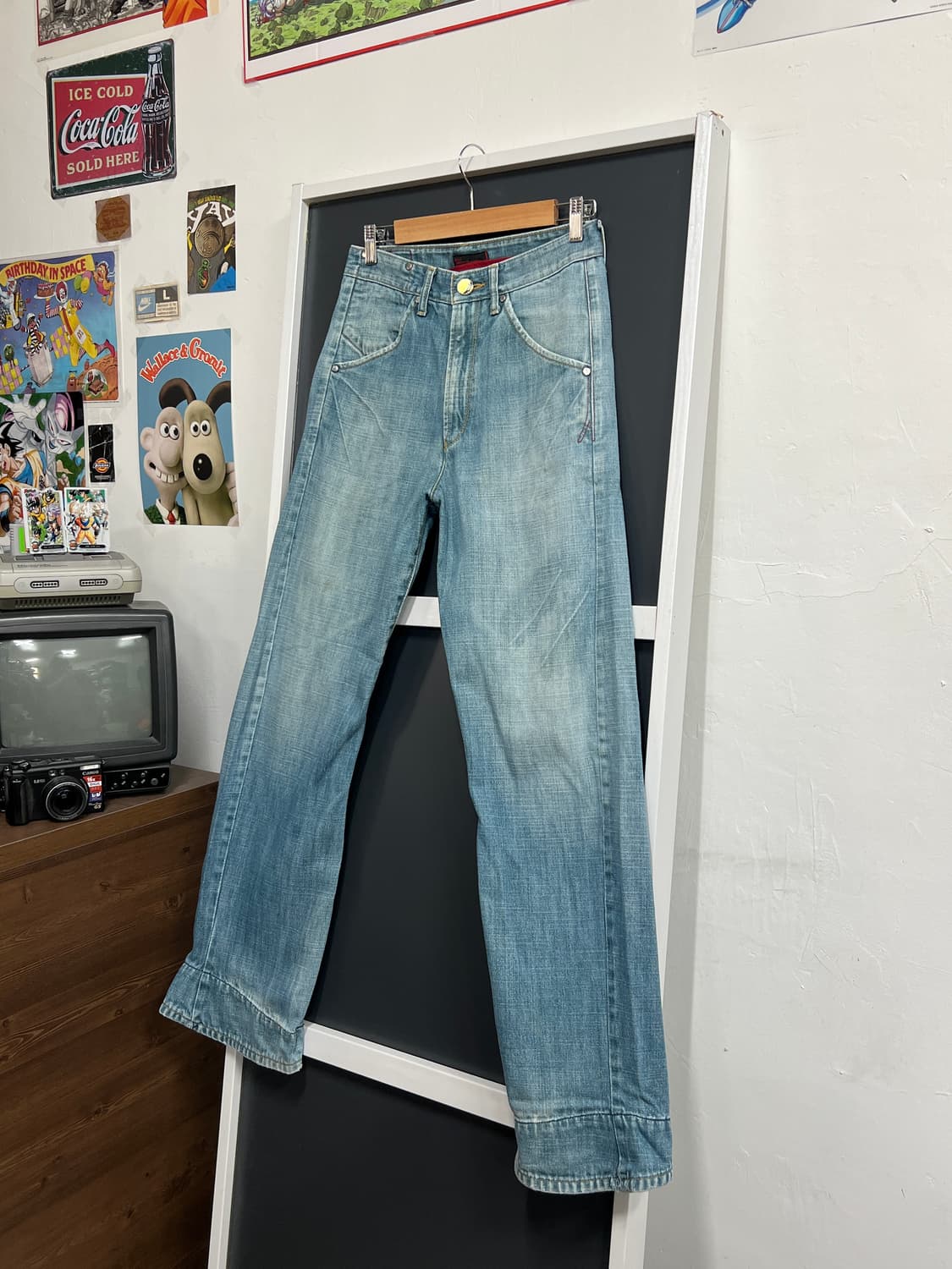 Levis 리바이스 엔지니어드 진 나팔핏 부츠컷 연청 데님 팬츠 상품이미지10