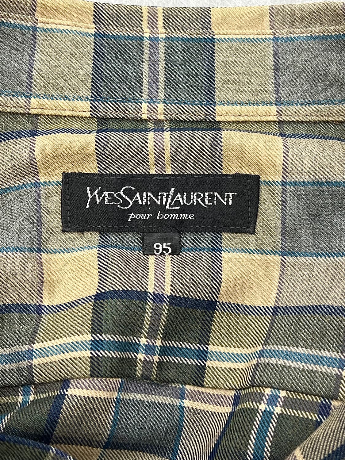 이브 생로랑 뿌르 옴므 멀티 마드라스 체크 투 포켓 셔츠 상품이미지7