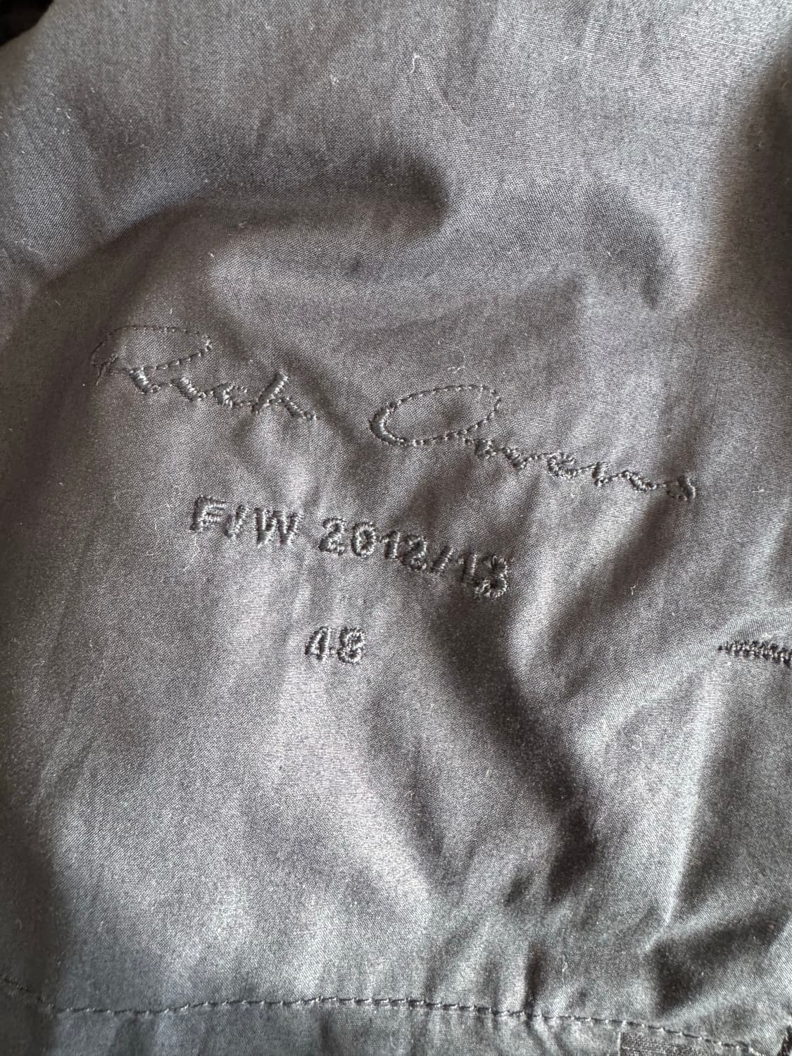 릭오웬스 다크 네이비 컬러 코튼자켓 상품이미지4