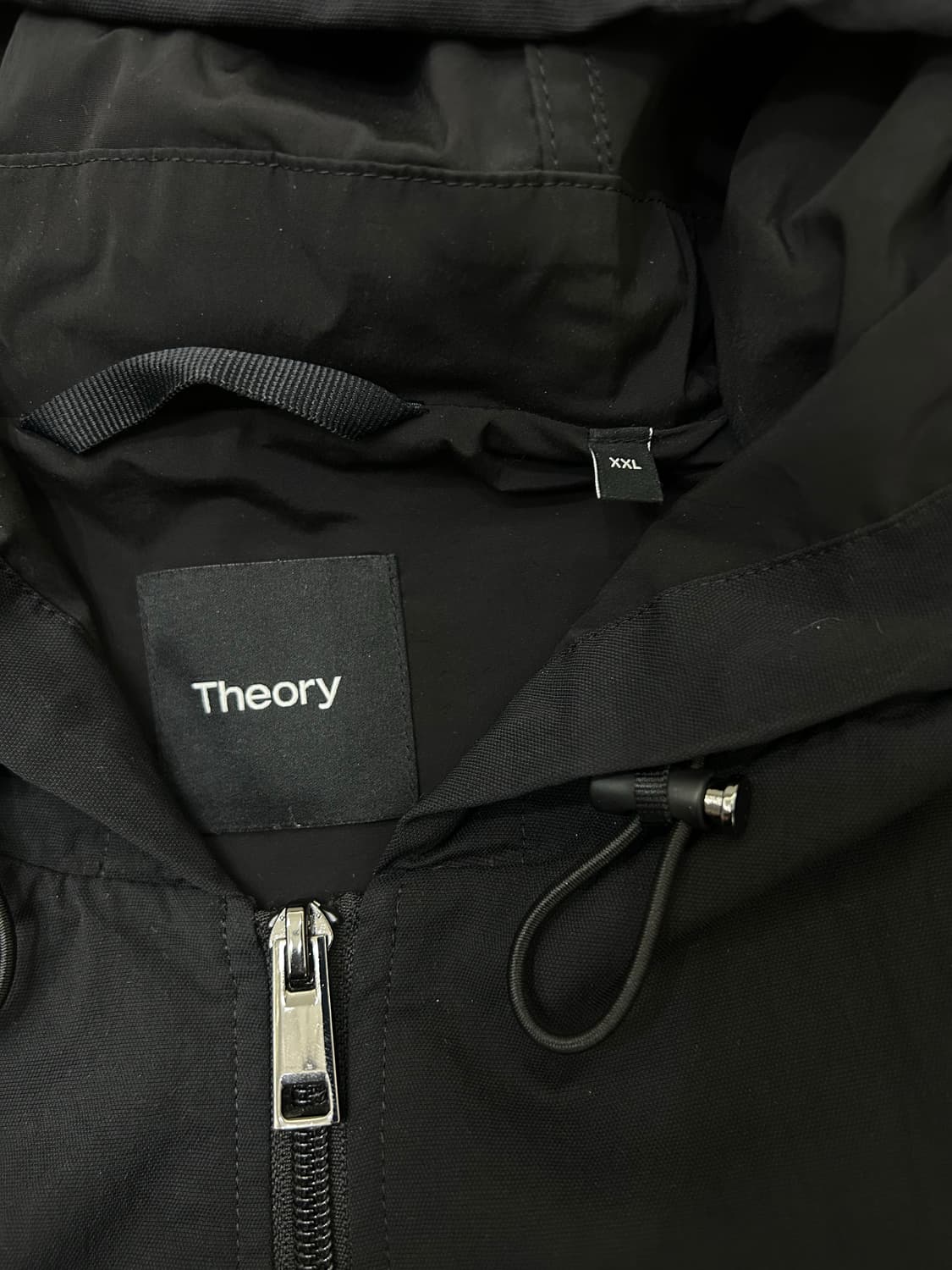 [2XL]띠어리 나일론 후디드 자켓/블랙 상품이미지5