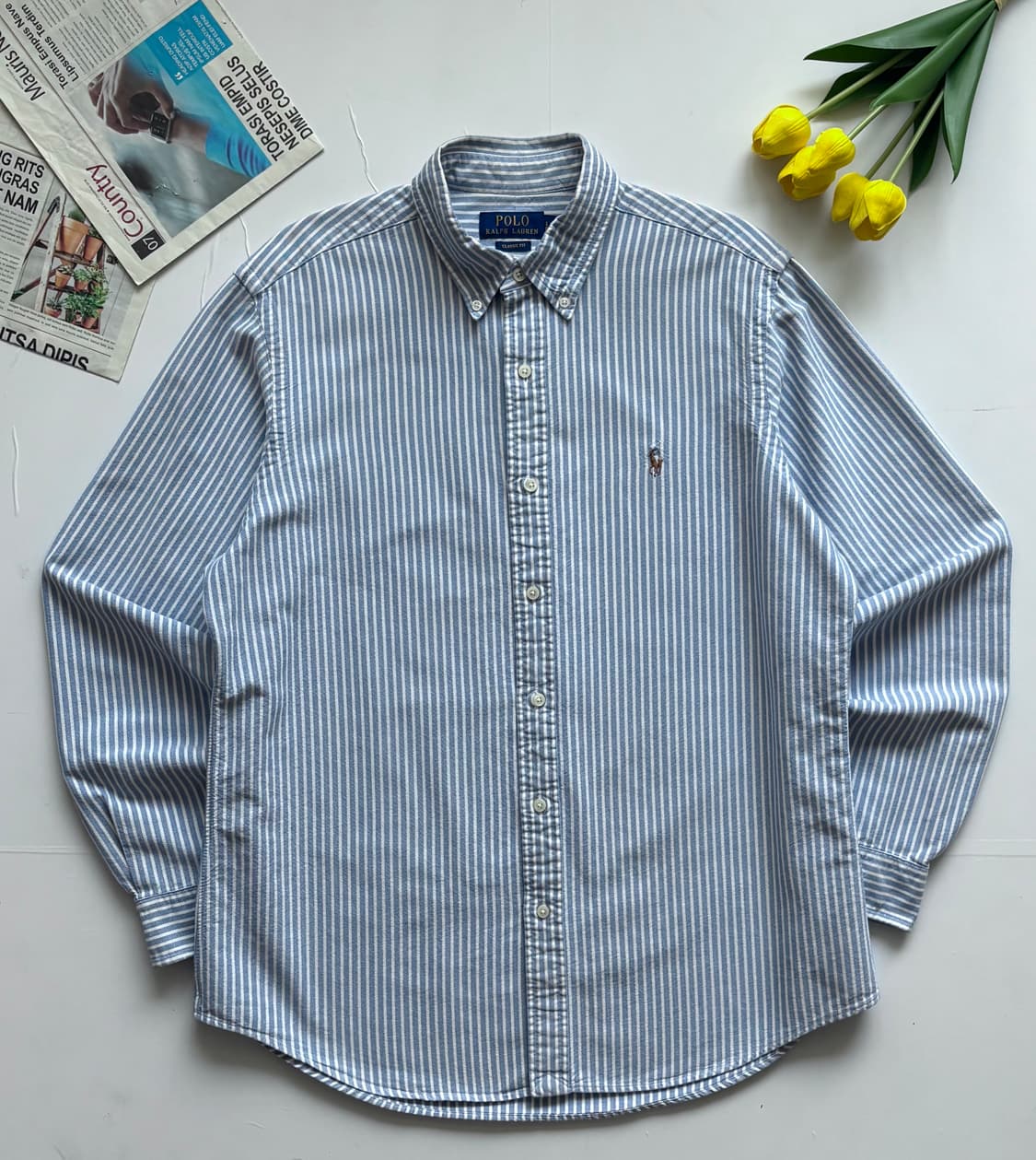 Polo 폴로랄프로렌 QR 스트라이프 셔츠 상품이미지2