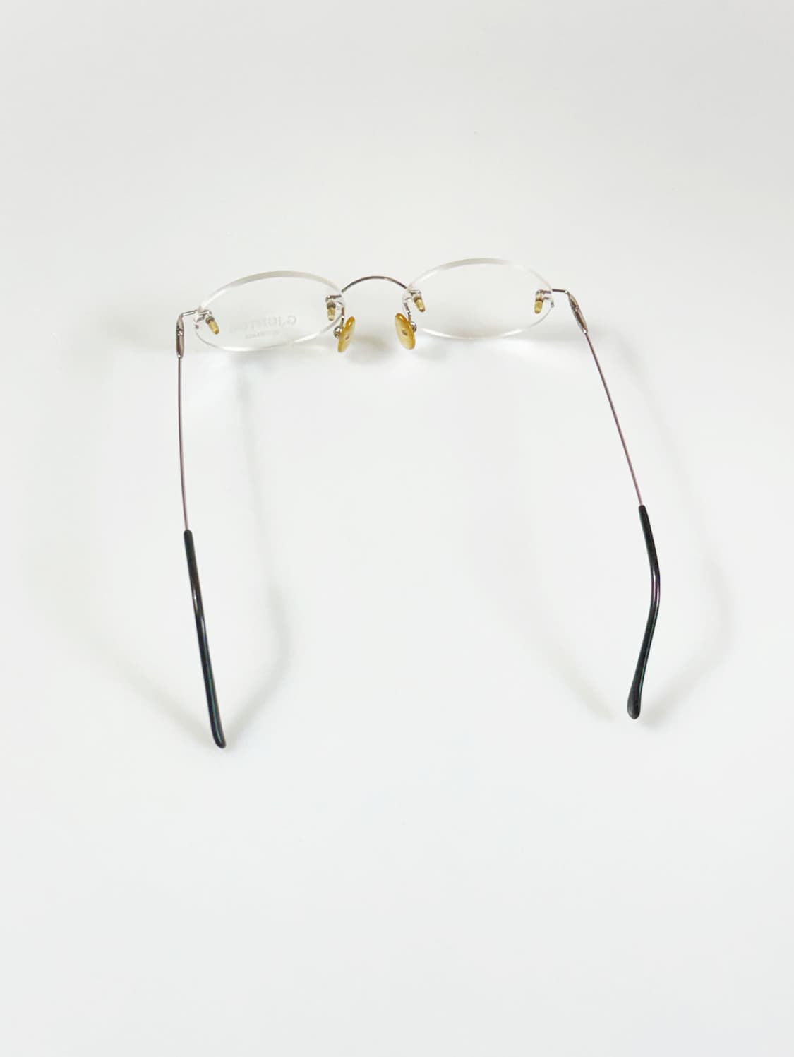 GIOVANNI JUNTINI 다크실버 무테 오벌 메탈 빈티지 안경 상품이미지5