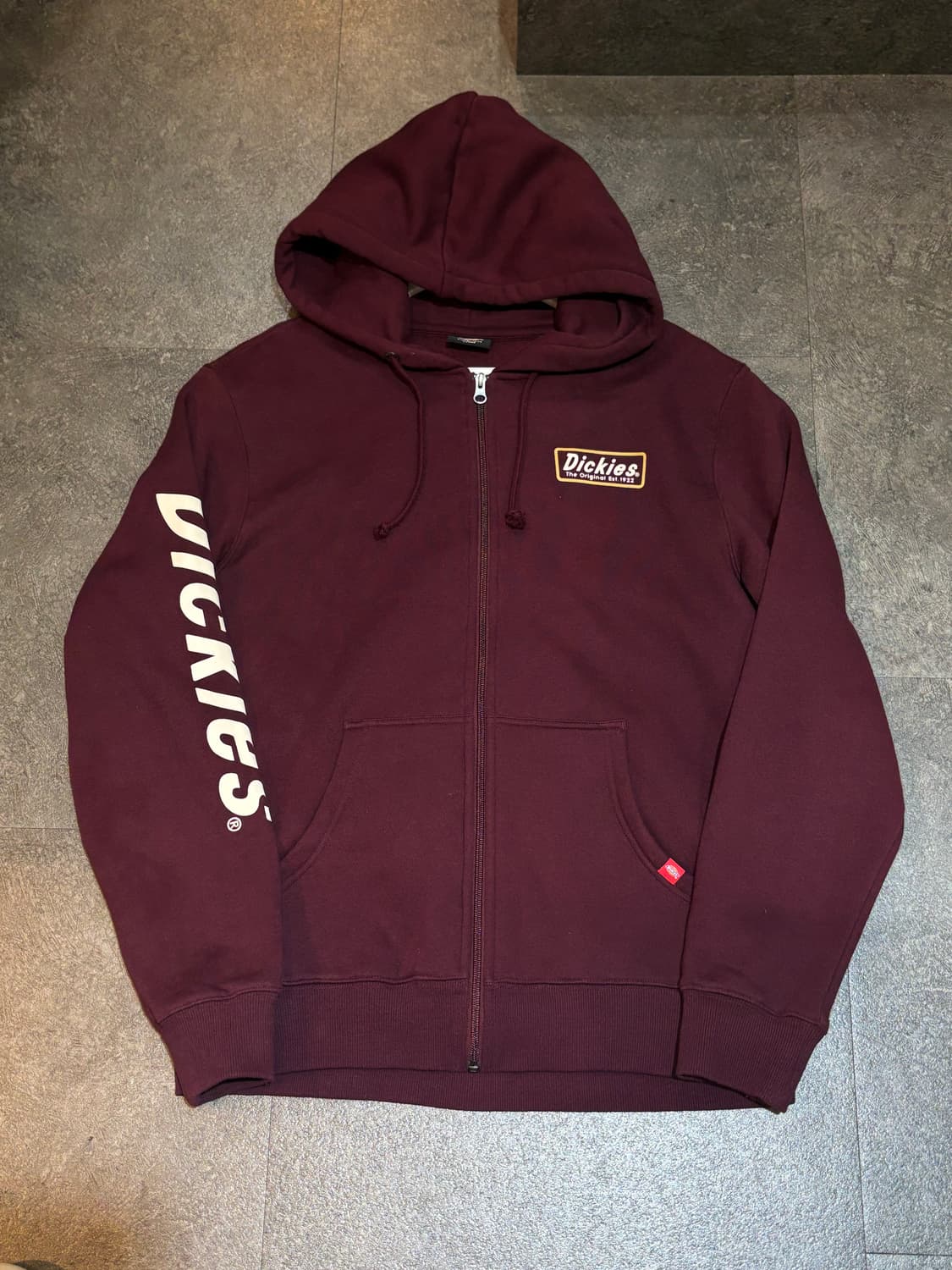 디키즈 버건디 후드집업 L사이즈 상품이미지2