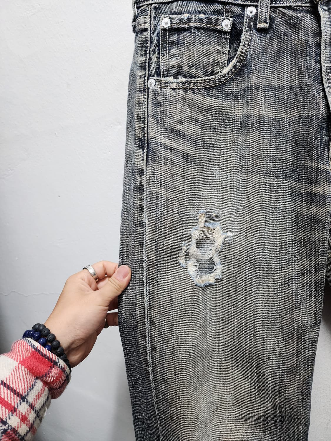 리바이스 503 빈티지 데미지 청바지 상품이미지3