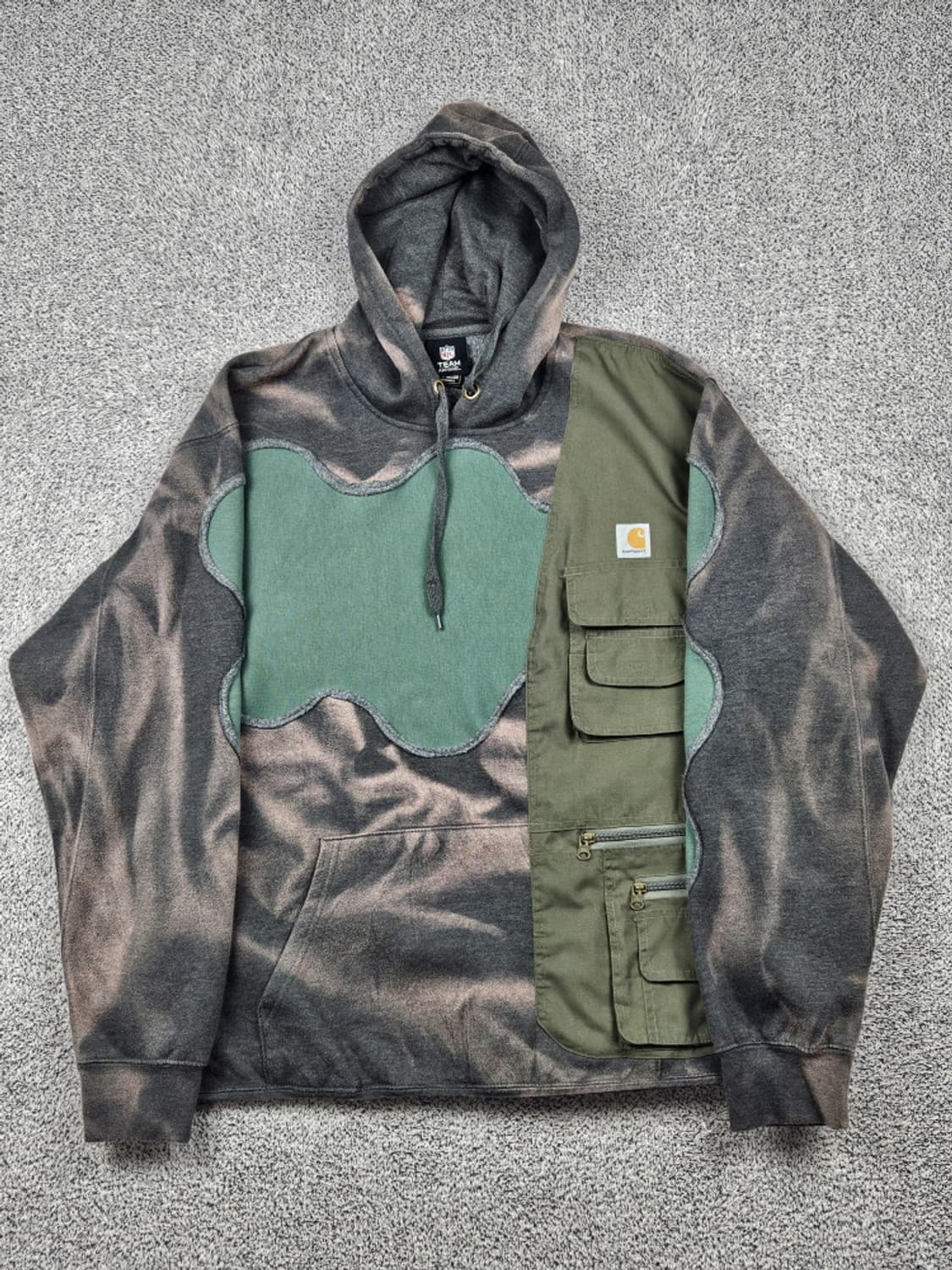 칼하트 X NFL 다잉워싱 포켓베스트 커스텀 후디 (상세설명)/10287 상품이미지2