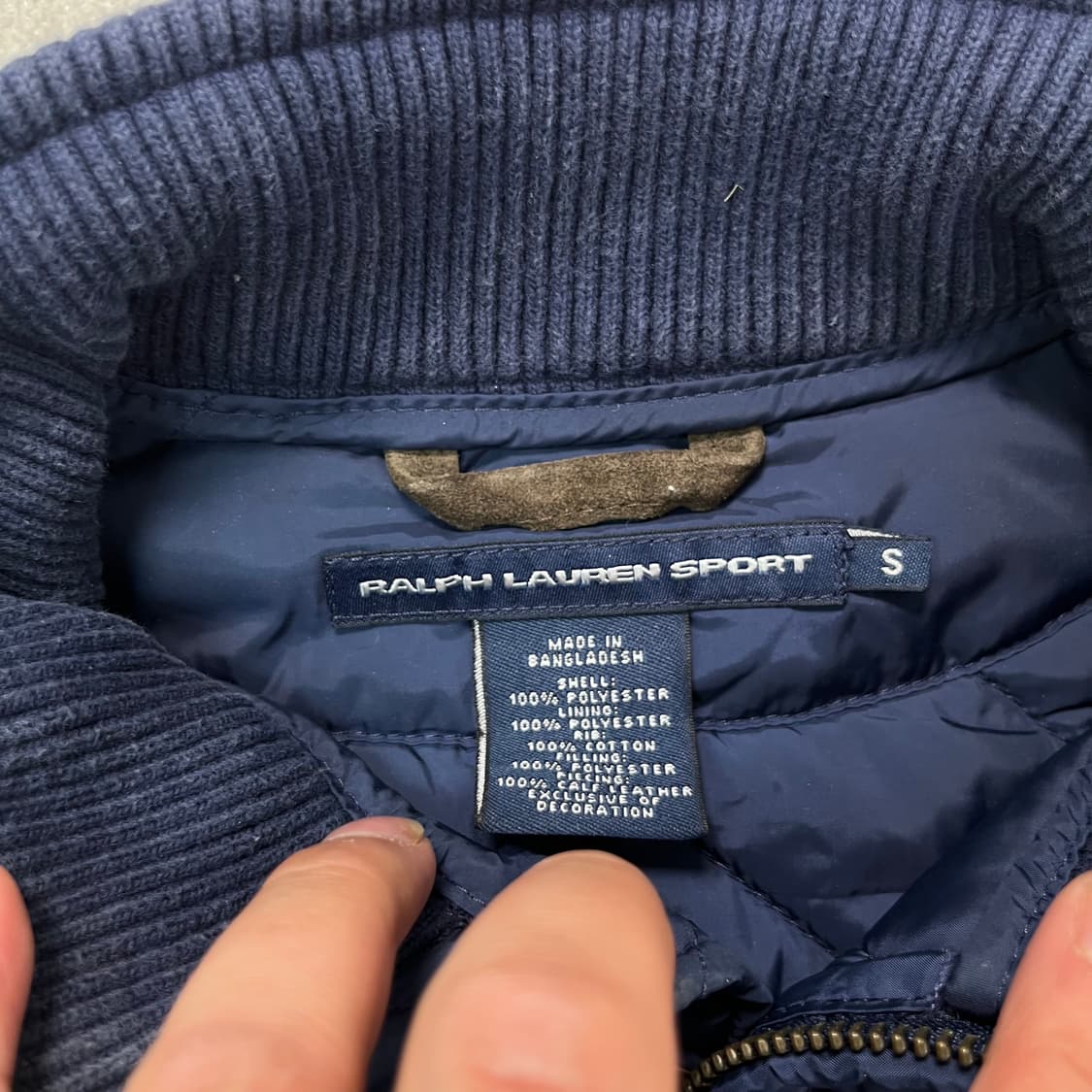 95 폴로 랄프로렌 스웨이드 퀄팅 조끼 상품이미지4