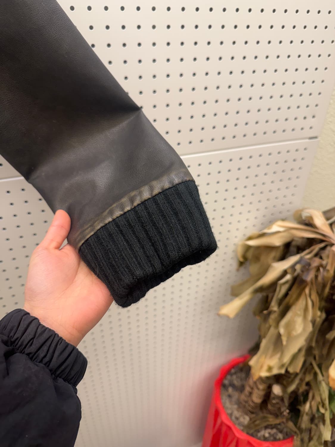 블랙업 레더 크롭 자켓 U454 상품이미지3