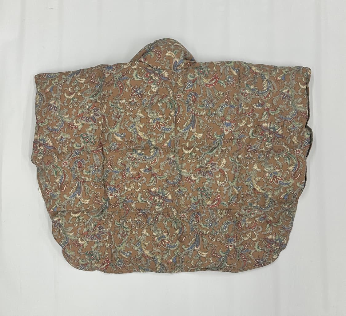 🪶일본 에스닉 플라워 베스트 쪼끼 패딩🪶 그런지 히피 하구미 케이프  상품이미지4