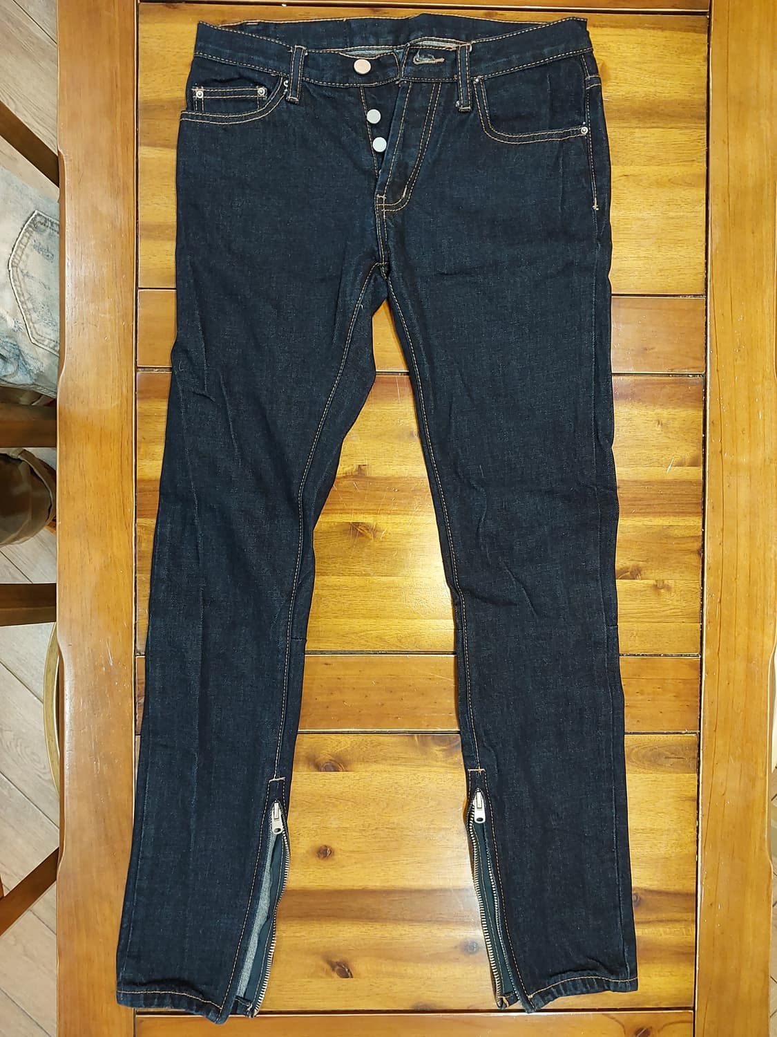 Mnml 연청데님 인디고데님 카모카고팬츠 28사이즈 3벌일괄판매 상품이미지5