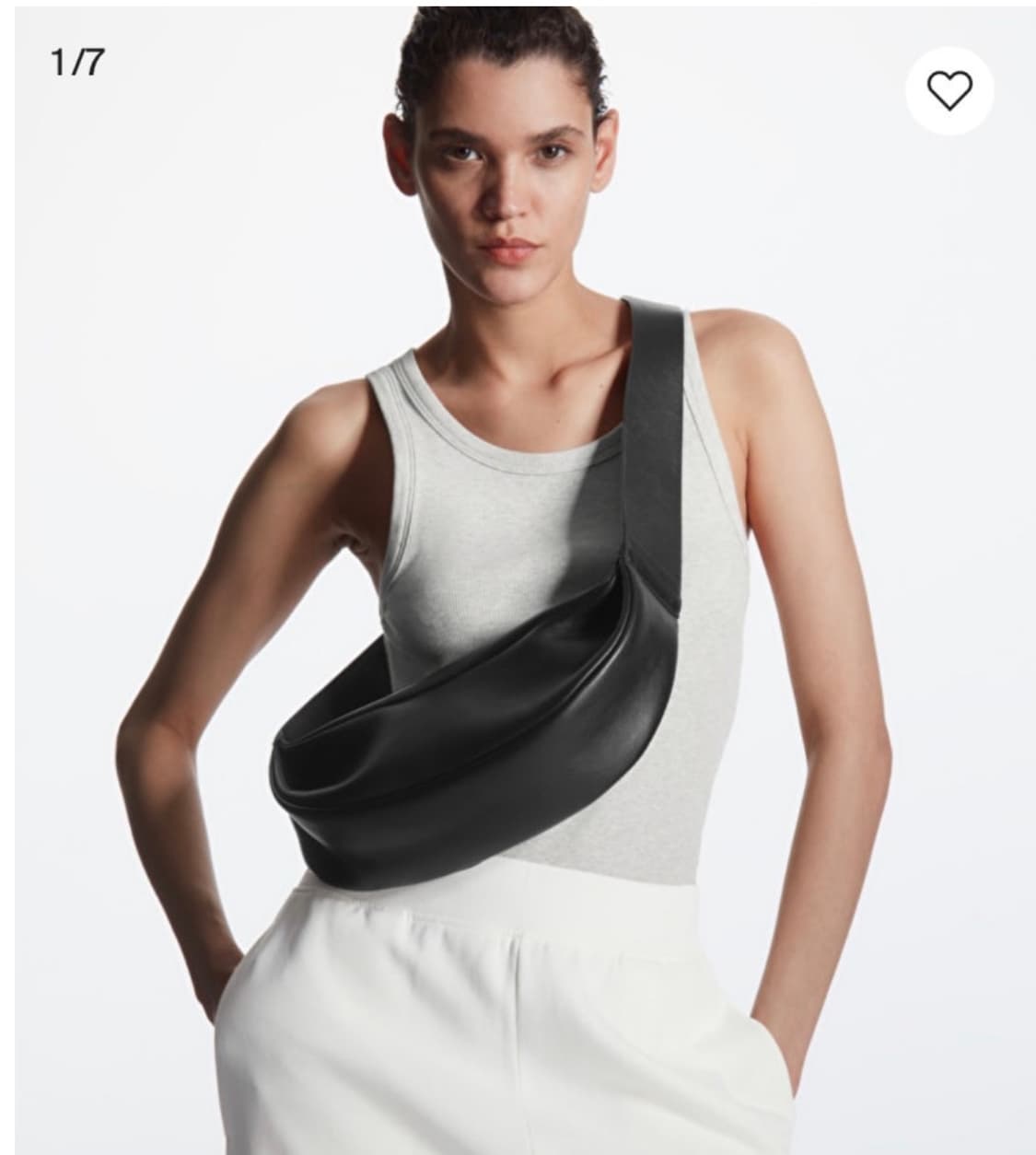 코스 레더 바디 숄더백 상품이미지4