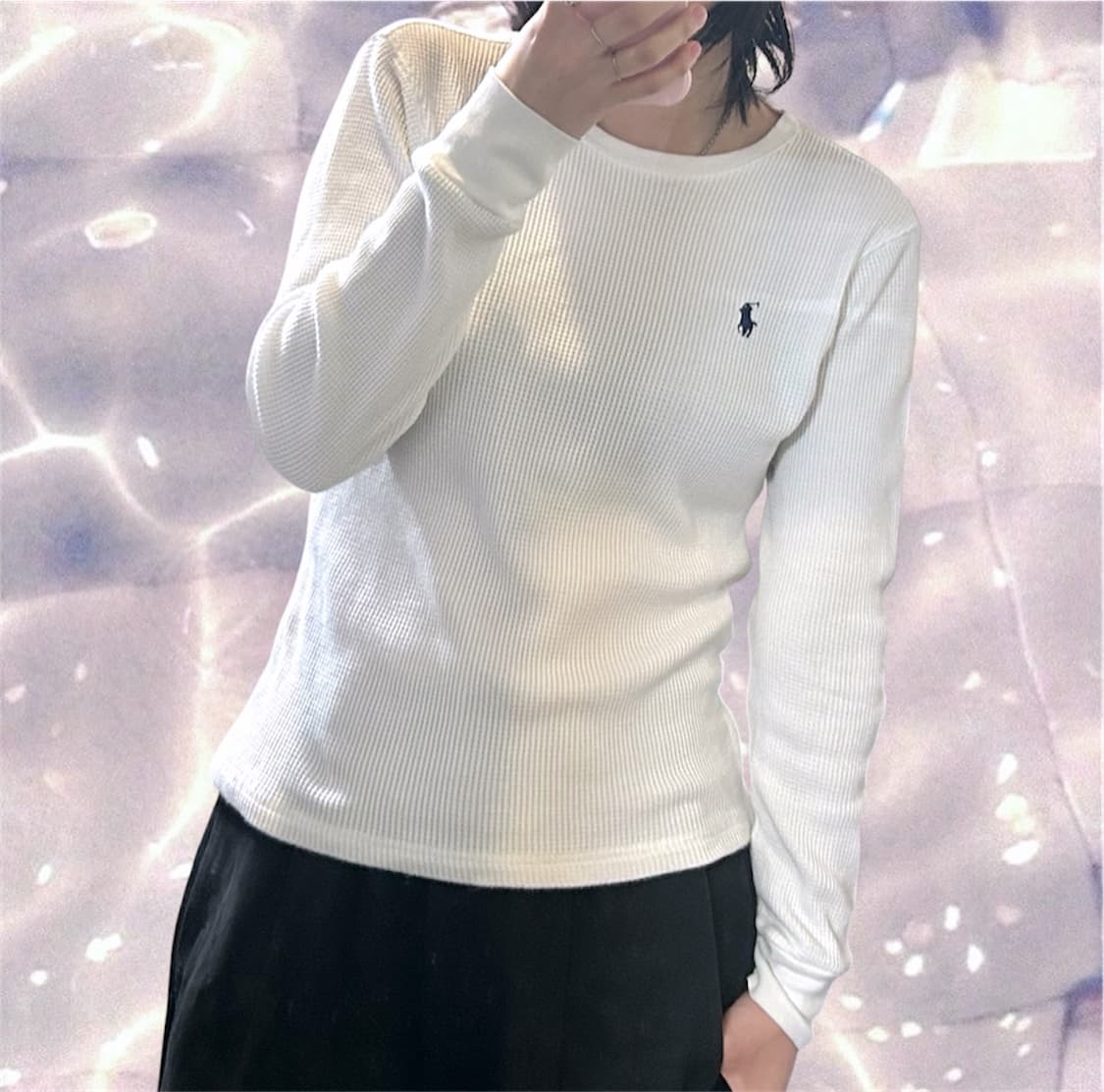 폴로 랄프로렌 신형 와플 롱슬리브 티셔츠 M  상품이미지3