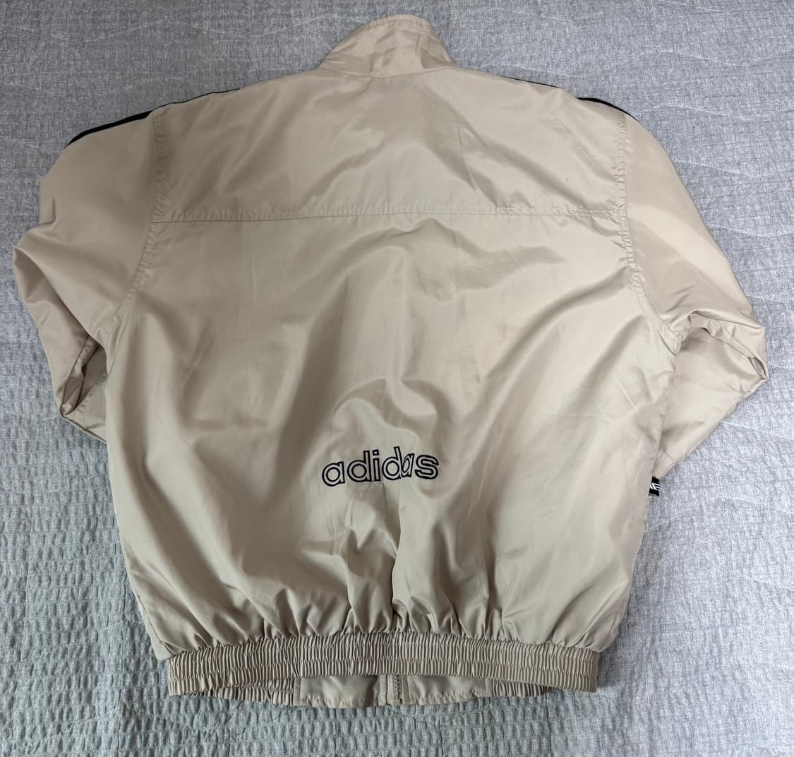 80~00s빈티지 아디다스 삼선 트랙탑 아이보리 바람막이 상품이미지2
