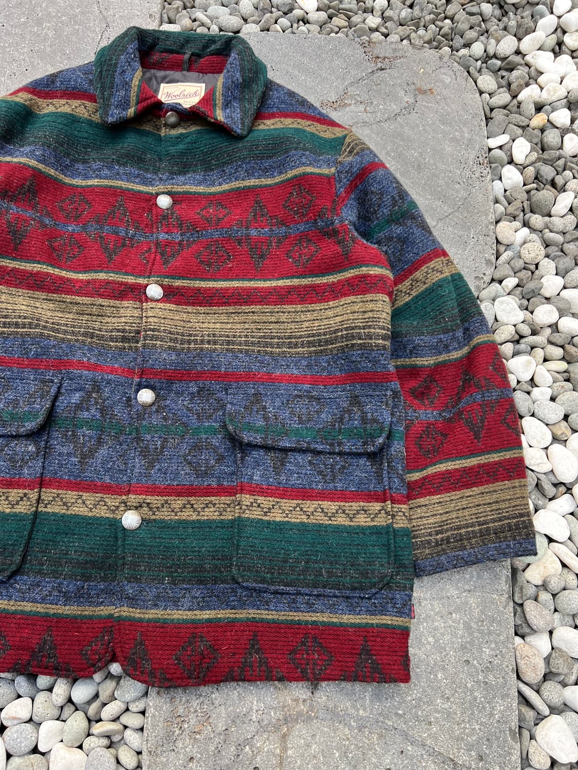 90s WOOLRICH NATIVE AMERICAN 울리치 블랭킷울자켓 상품이미지5