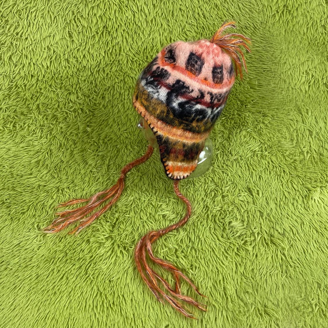 비비안 웨스트우드 프린지 이어 플랩 울 비니 상품이미지3