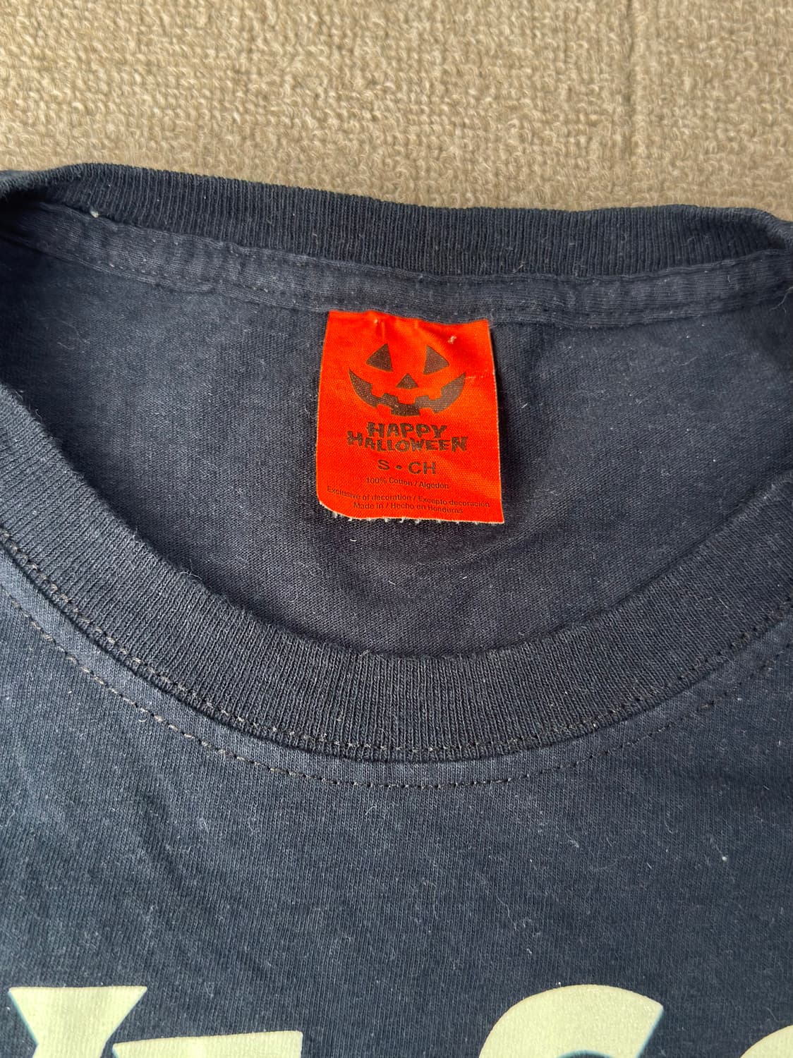 할로윈 해골 그래픽 티셔츠 상품이미지2