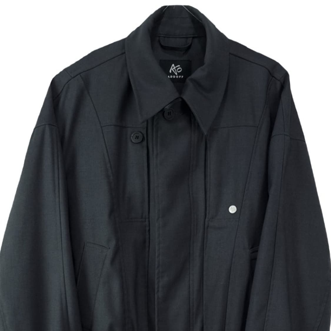 [애드오프] 프라그먼트 점퍼 블루종 자켓 챠콜 M19932 상품이미지4