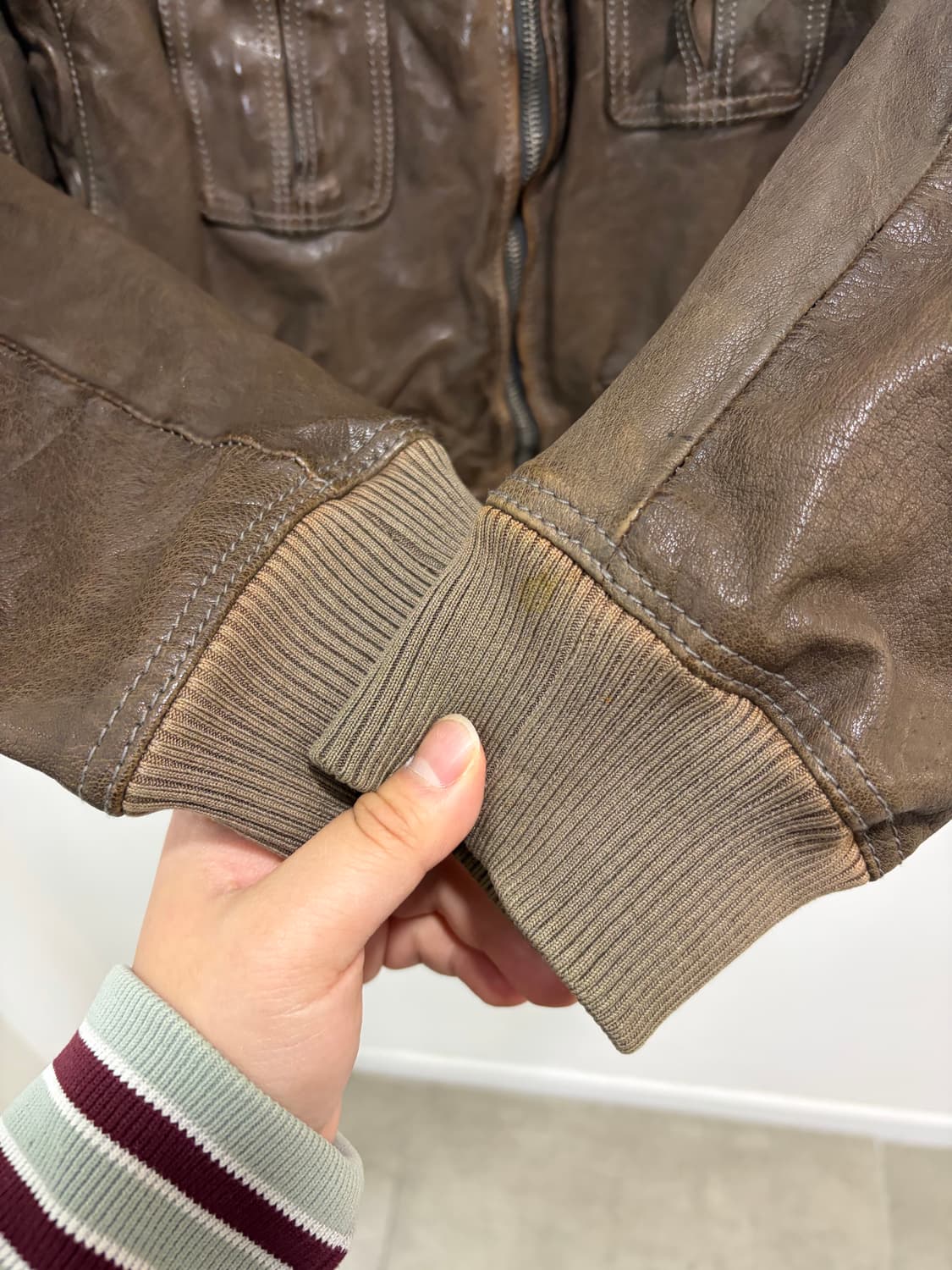 Neil Barrett 닐바렛 버팔로 가죽 레더 자켓  상품이미지7