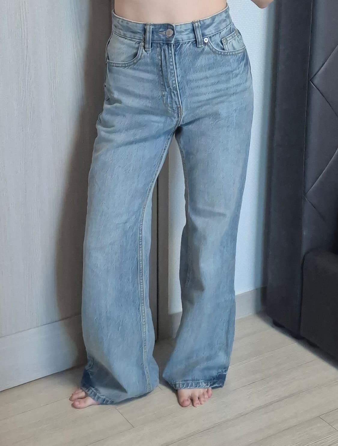 에잇세컨즈 세미부츠컷 데님팬츠 상품이미지1