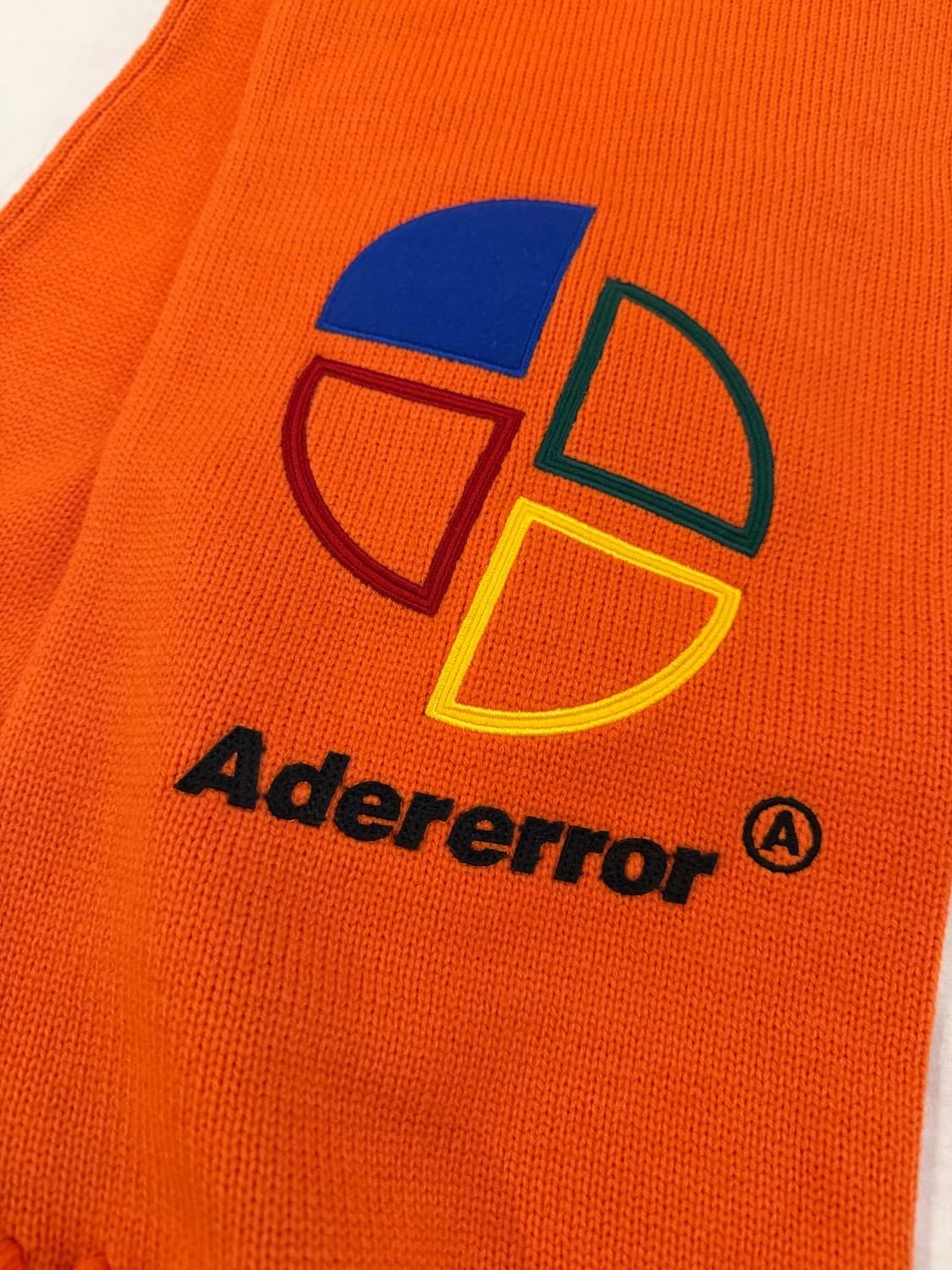 18FW 아더에러 슬라이스 로고 머플러 목도리 오렌지 상품이미지2