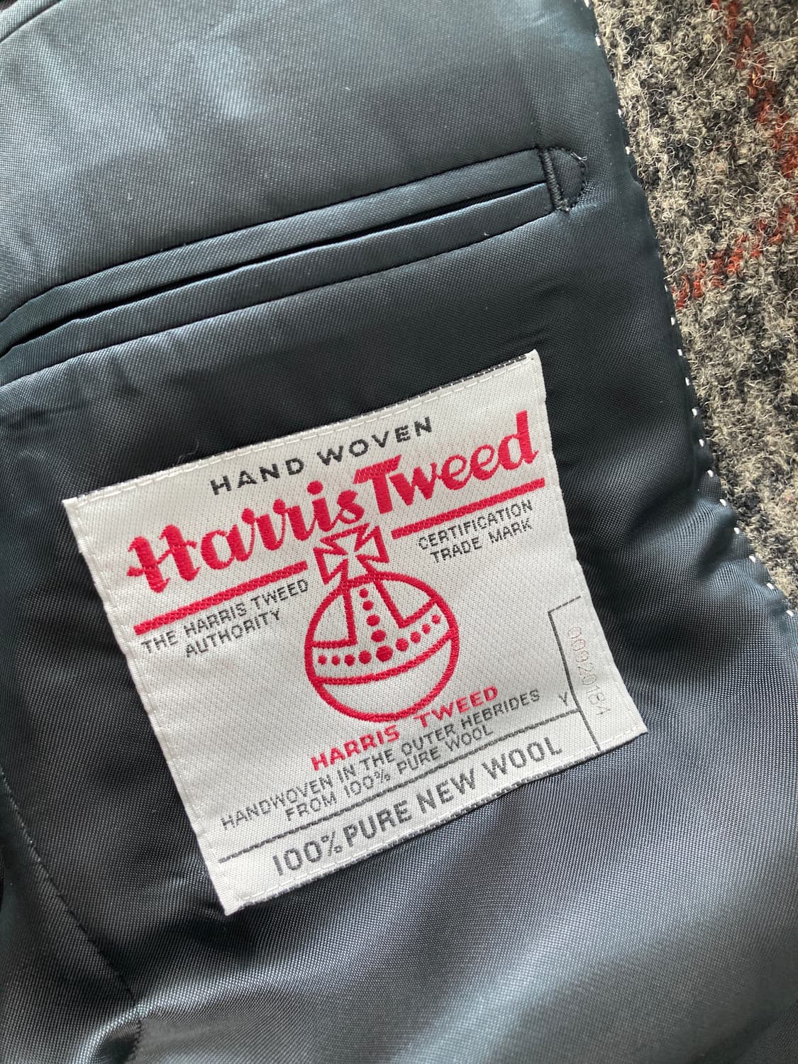 [48] 드리스반노튼 09fw 헤리스트위드 컷팅 울자켓 베스트 상품이미지4