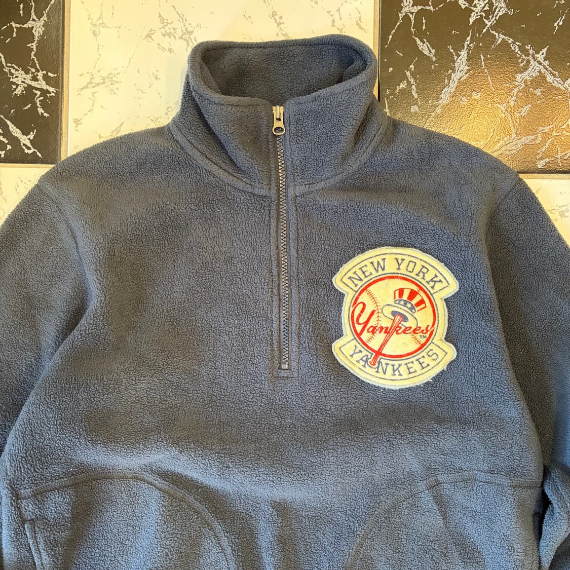 vintage yankees fleece half zip up 상품이미지3