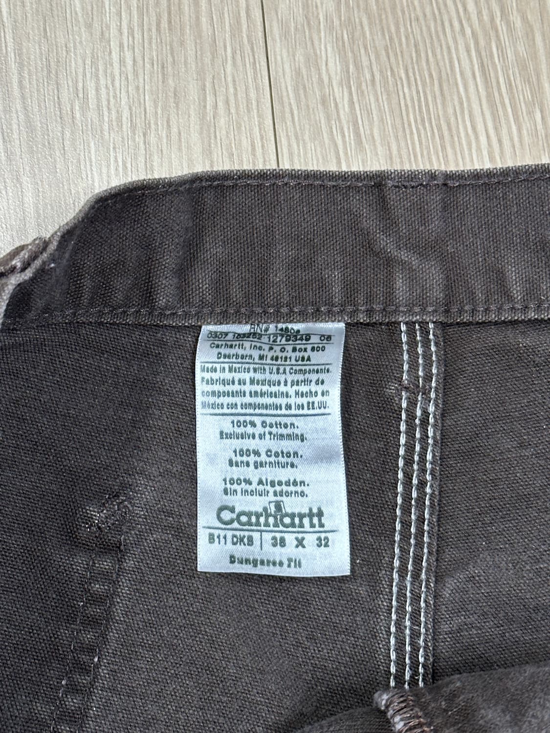 칼하트 B11 DKB (38x32) 상품이미지2