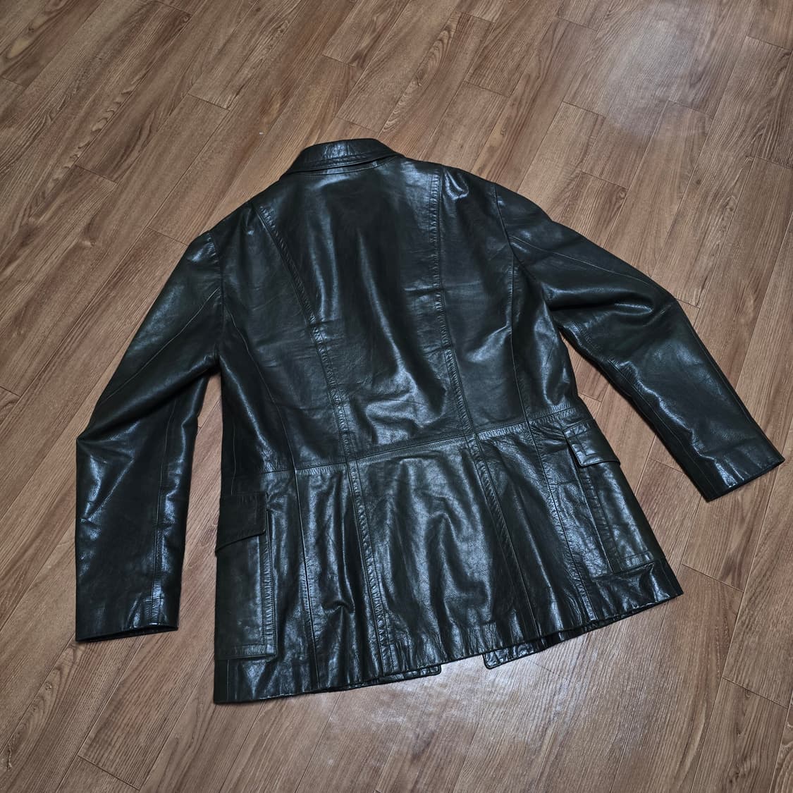 아르마니 카키 가죽자켓 105 상품이미지5