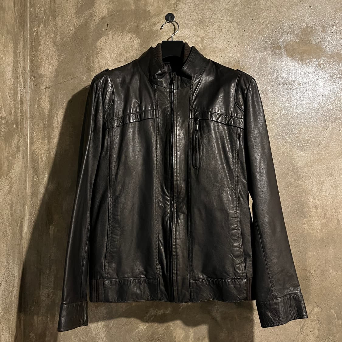 BASSO 염소가죽 자켓 브라운 상품이미지5