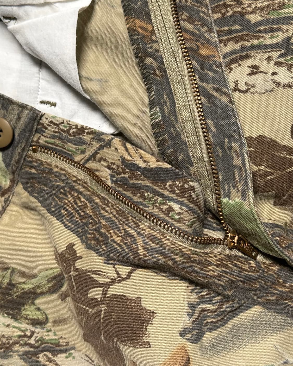 90-00‘s 카벨라스 트리바크 패턴 헌팅 팬츠 36 상품이미지5