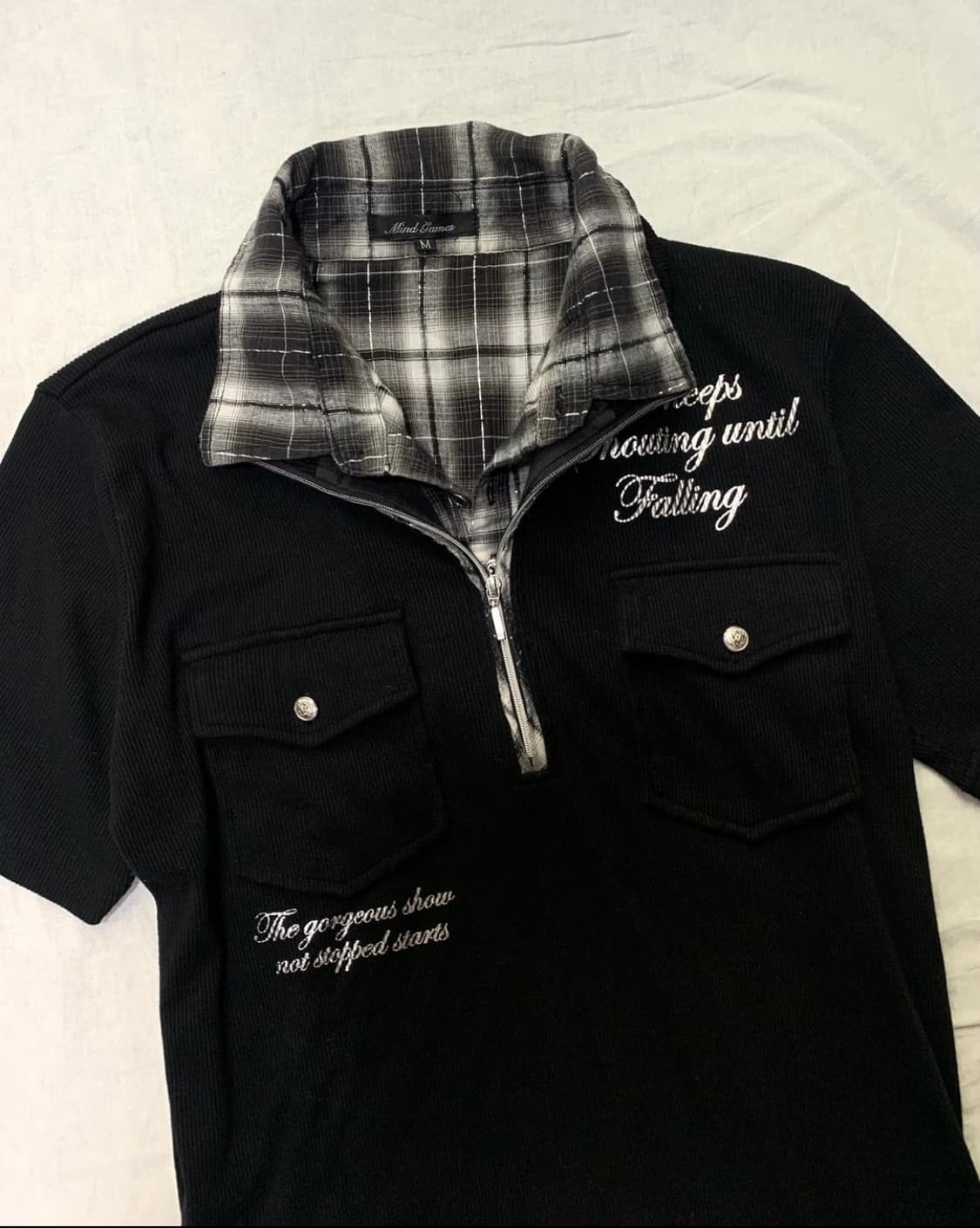 Mind Games 펑크 무드 PK 반팔 티셔츠 M 상품이미지2