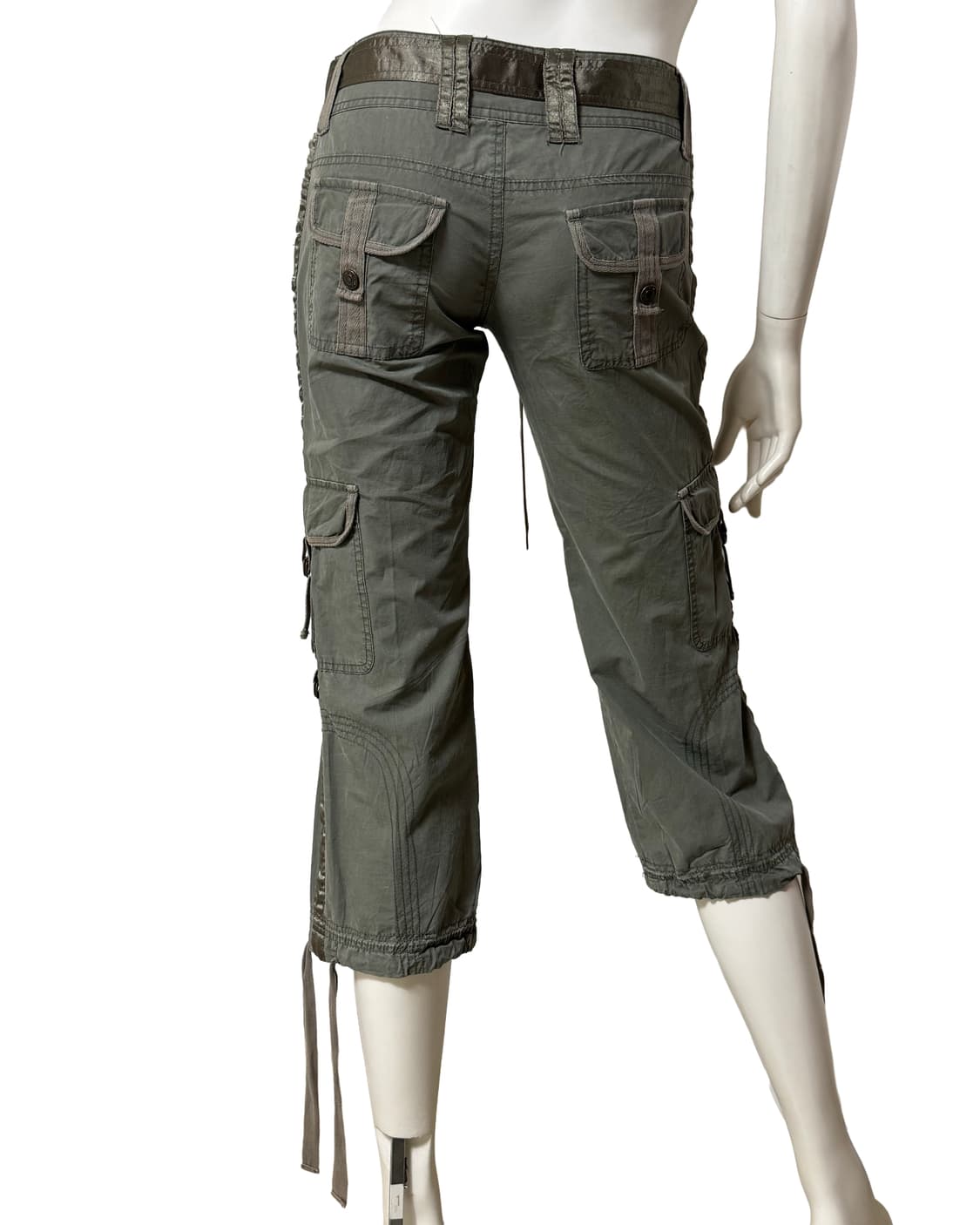 빈티지 벨티드 카고 미디 팬츠 상품이미지6