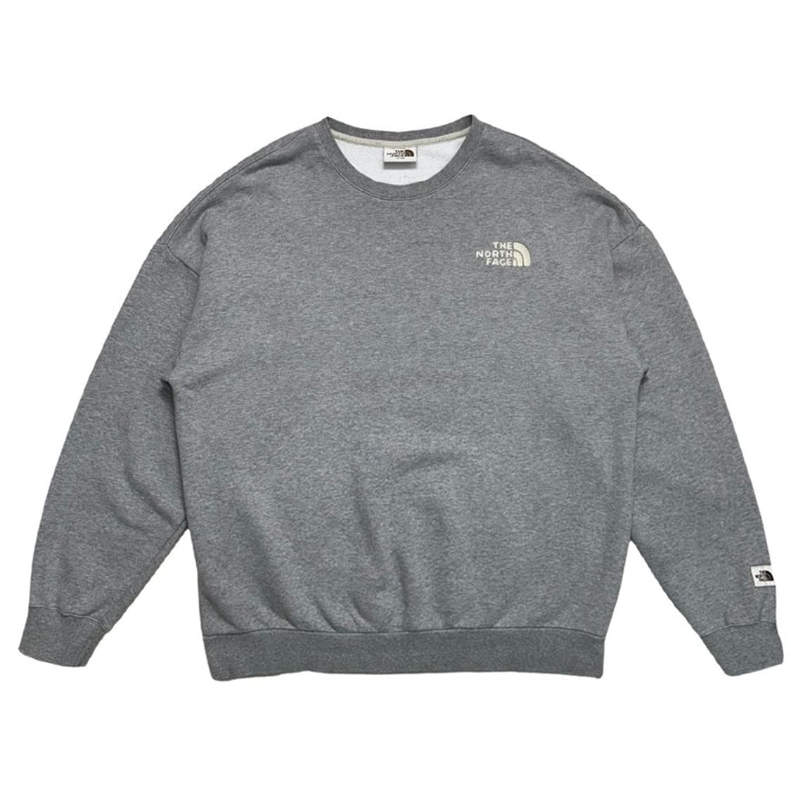 THE NORTH FACE 엠브로이더드 맨투맨 그레이 XL 상품이미지1
