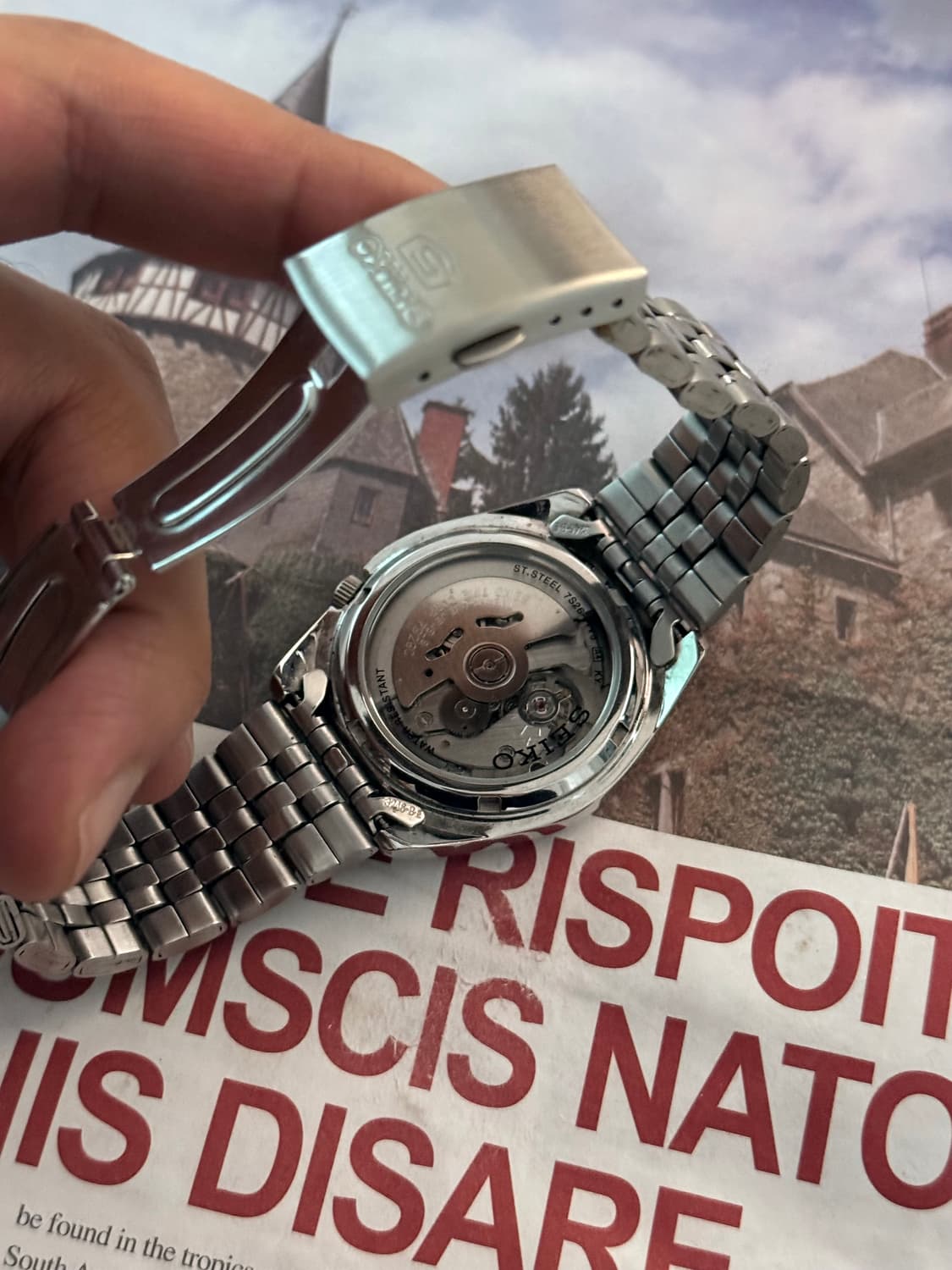 세이코 Seiko Actus 5 시스루백 데이 데이트 오토매틱 상품이미지3