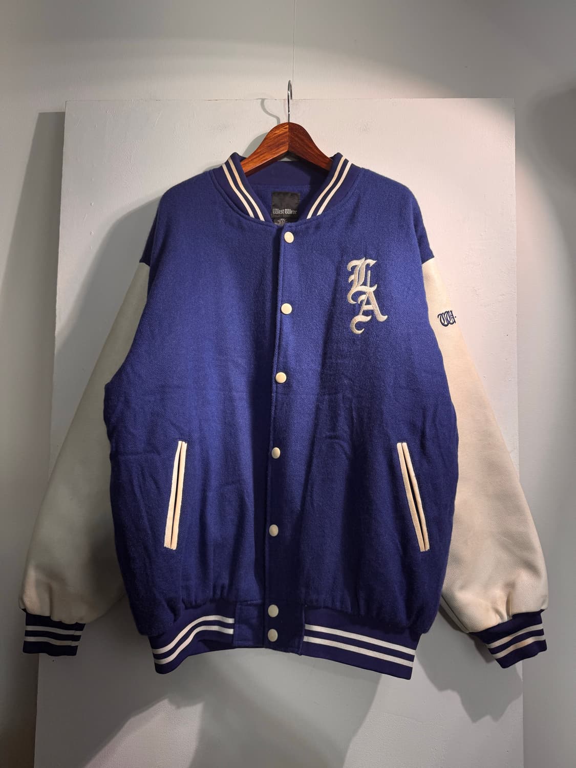 West Wear 웨스트 웨어 울혼방 바시티 자켓 XXL C549 상품이미지1