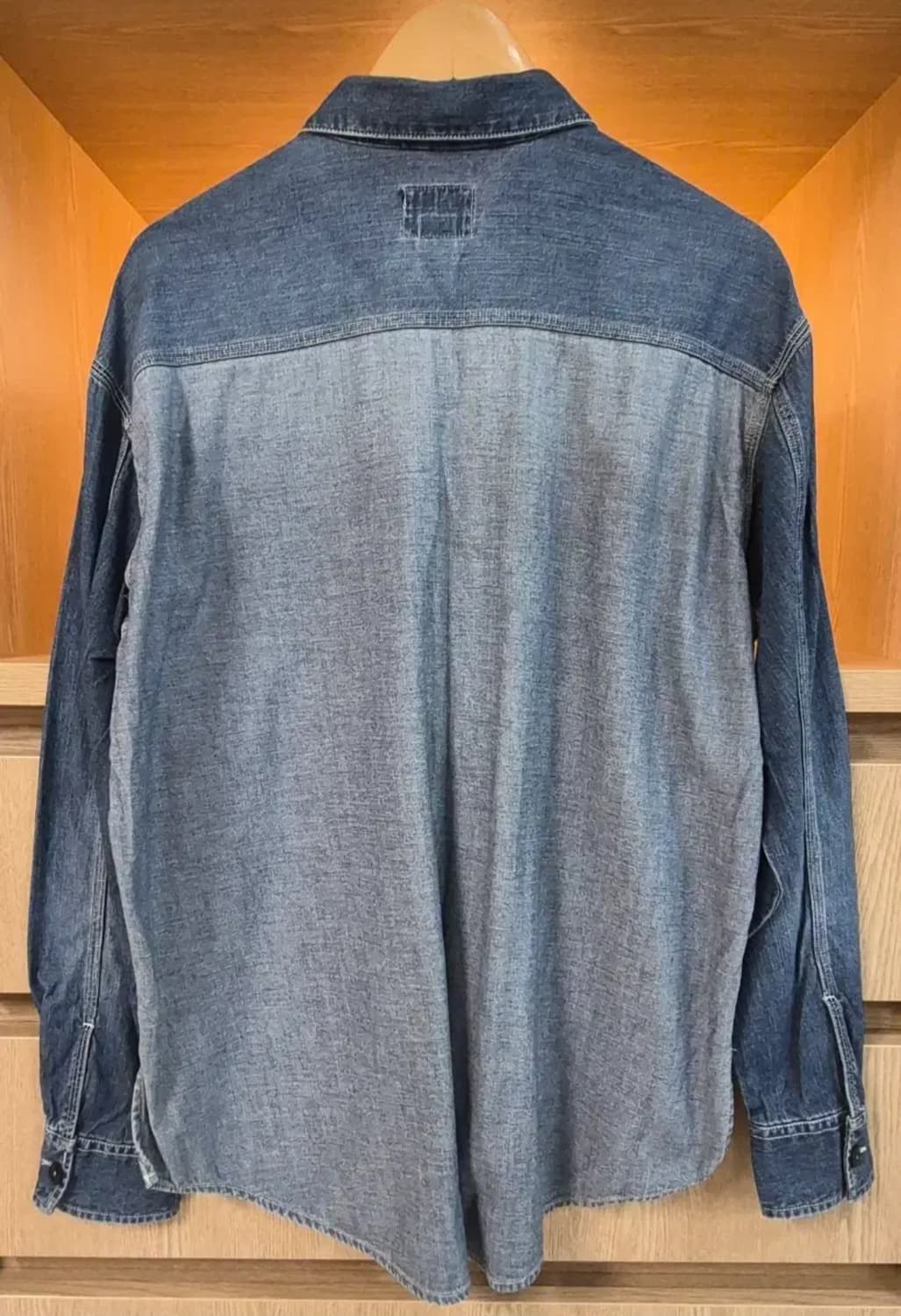 90s Italy DIESEL Denim Work Shirt (XL) 상품이미지2