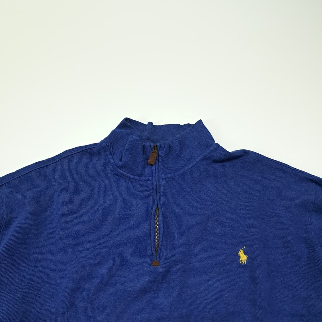 CL345 XLT 폴로 00s 코튼 로얄블루 하프집업 니트 스웨터 상품이미지2