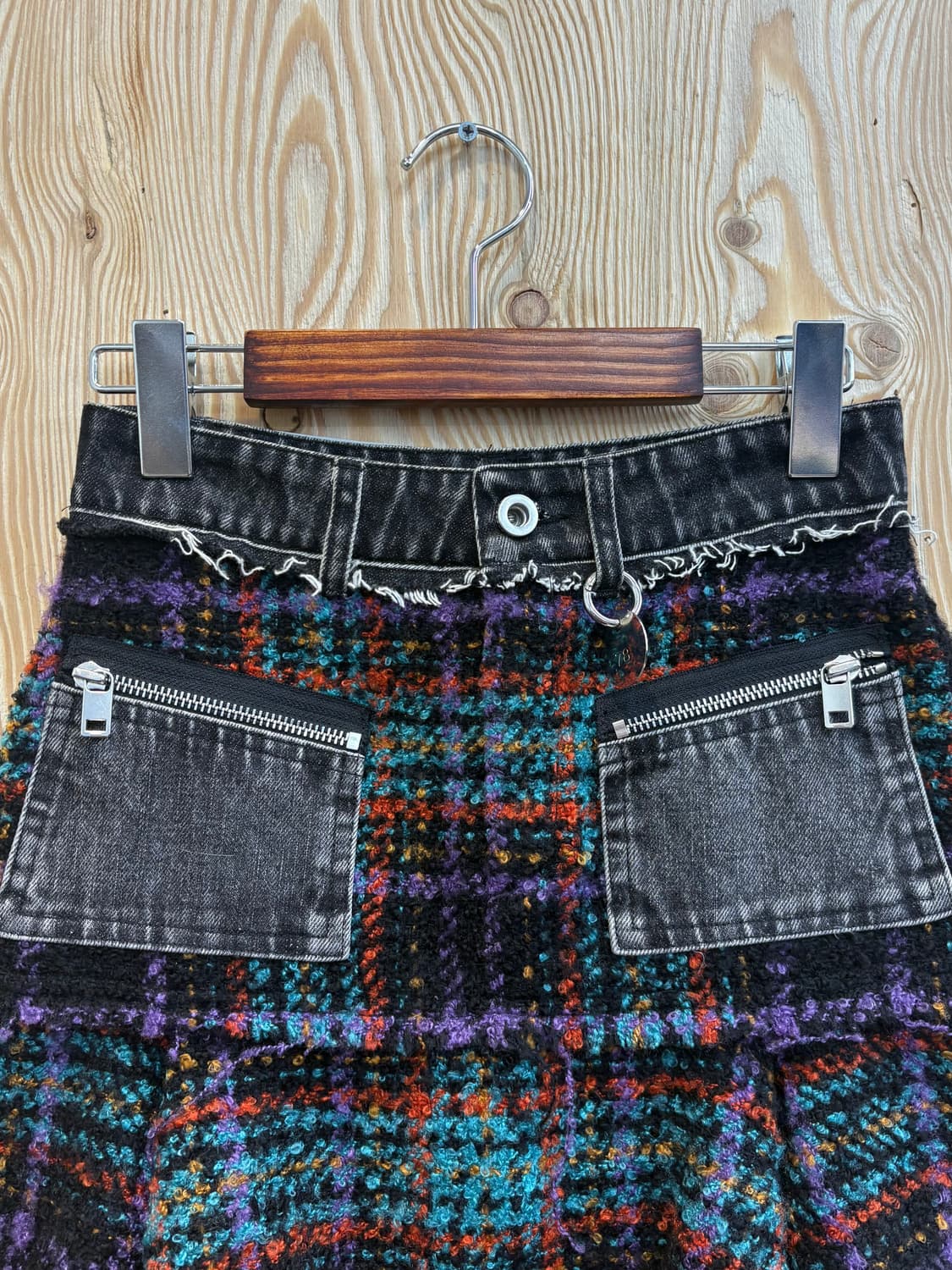 디젤 트위드 체크 미니스커트 상품이미지3