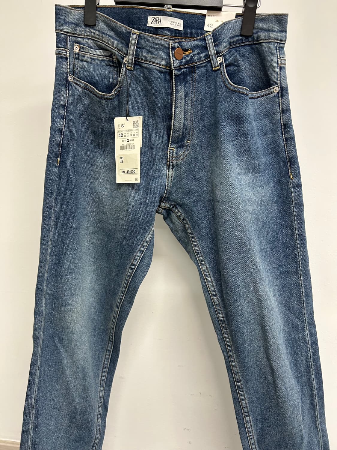 ZARA 슬림핏 청바지 42 상품이미지3
