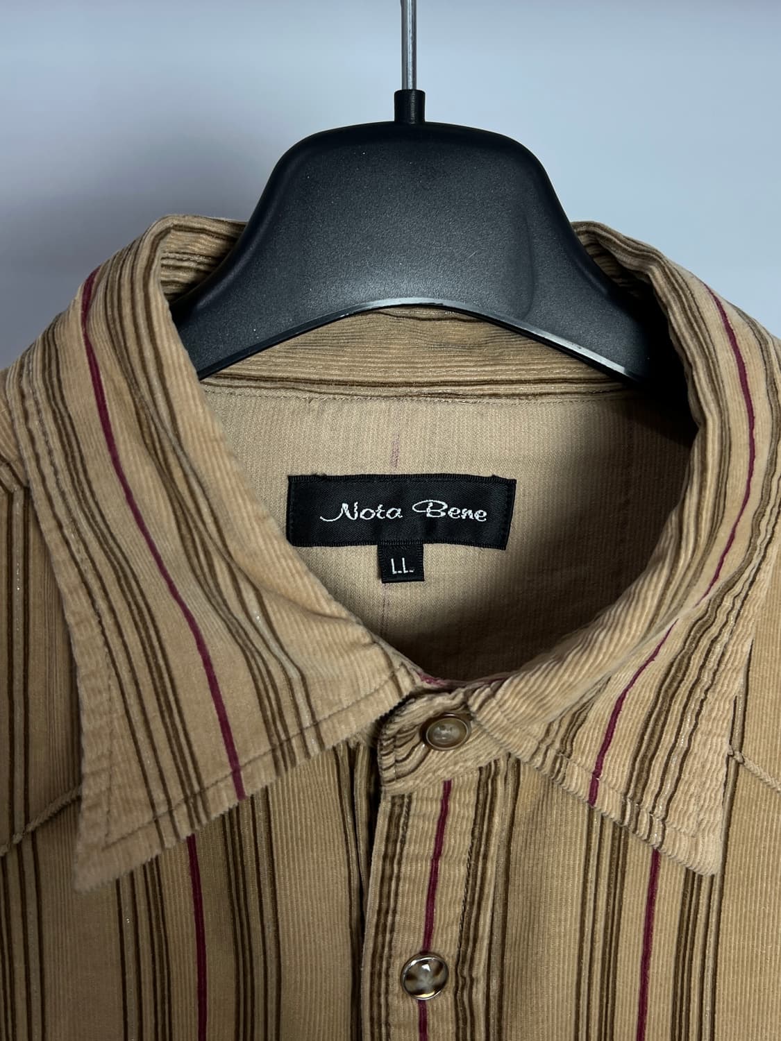 NOTA BENE 코듀로이 스트라이프 셔츠 상품이미지3