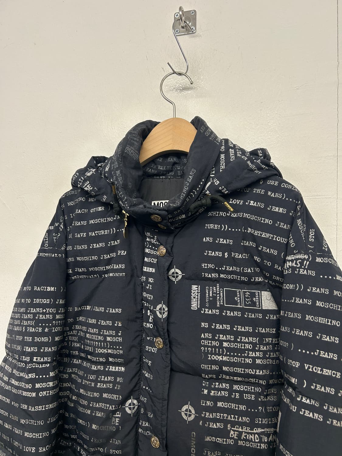 90s MOSCHINO 프린트 다운 자켓 상품이미지2