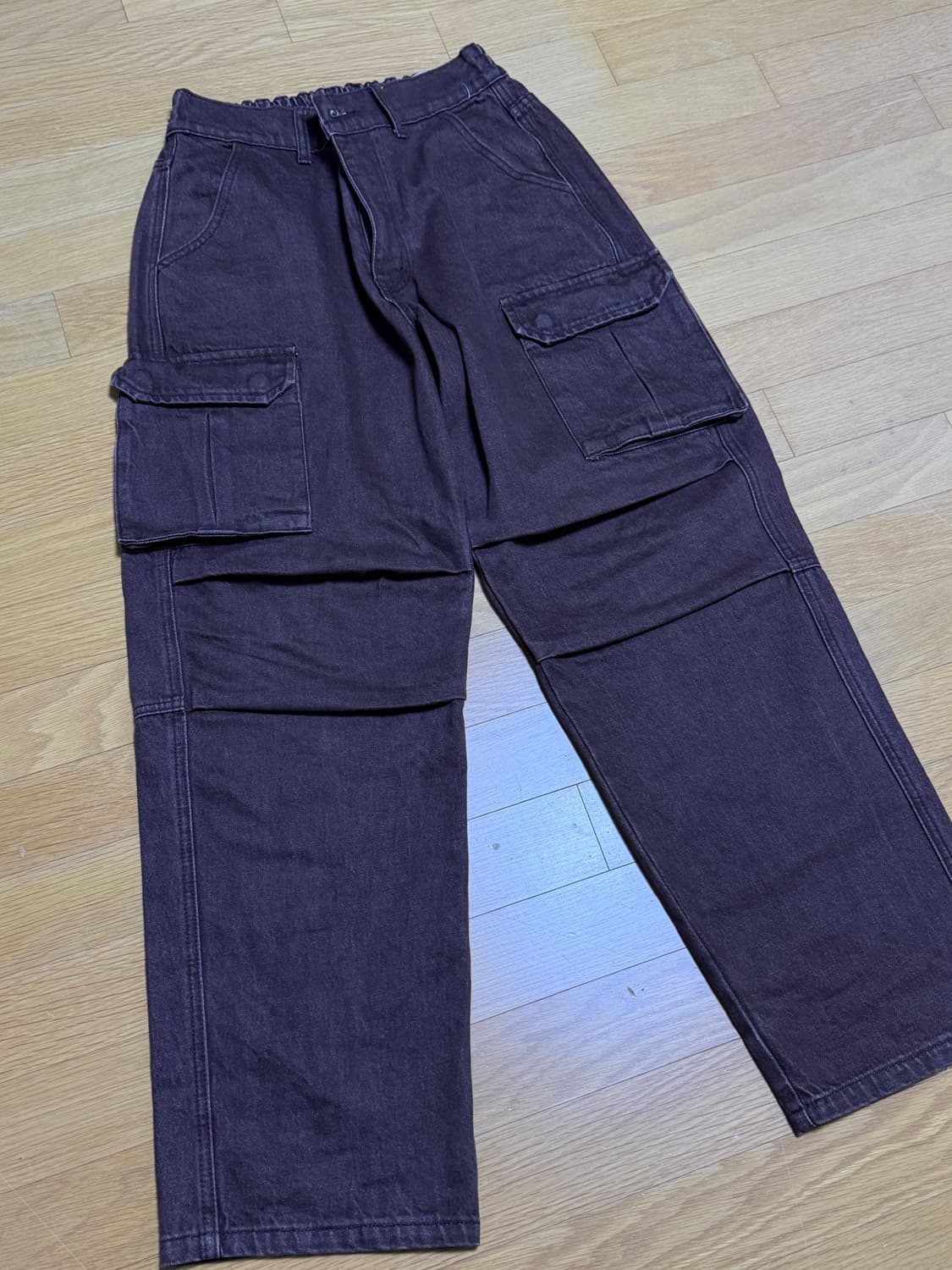 엑스톤즈 XP171 린턴 카고 파라슈트 데님 팬츠 (BROWN) 상품이미지4