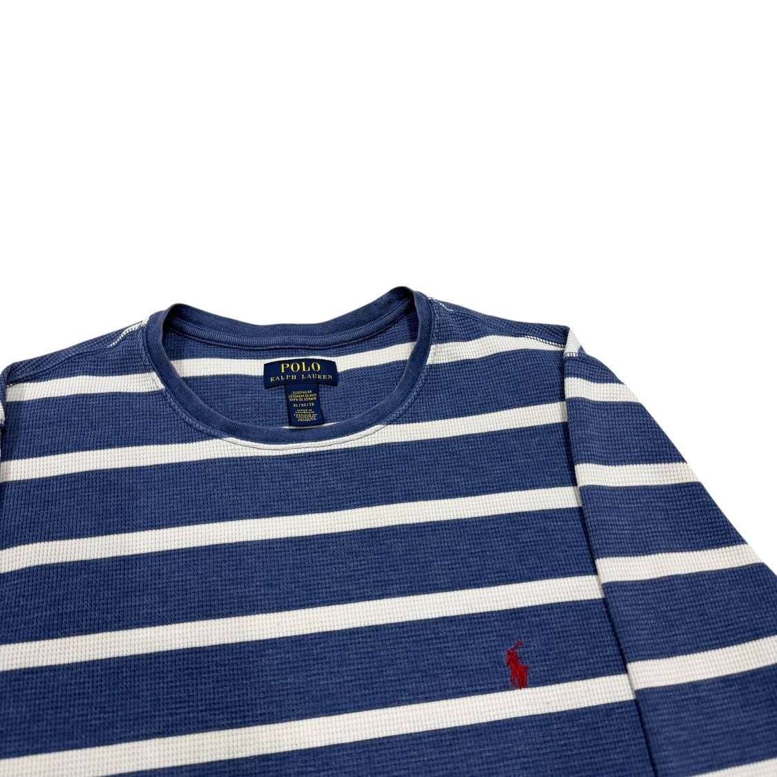 폴로 랄프로렌 와플 스트라이프 엄성현깔 긴팔티 XL 상품이미지2