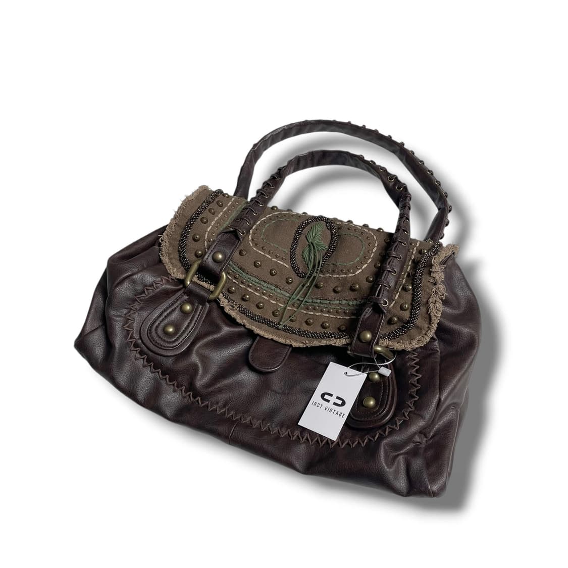 Nicoli 에스닉 커버 레더 백 상품이미지1