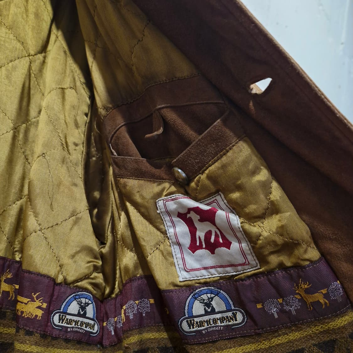 USA 빈티지 스웨이드 가죽 자켓 L~ 상품이미지3