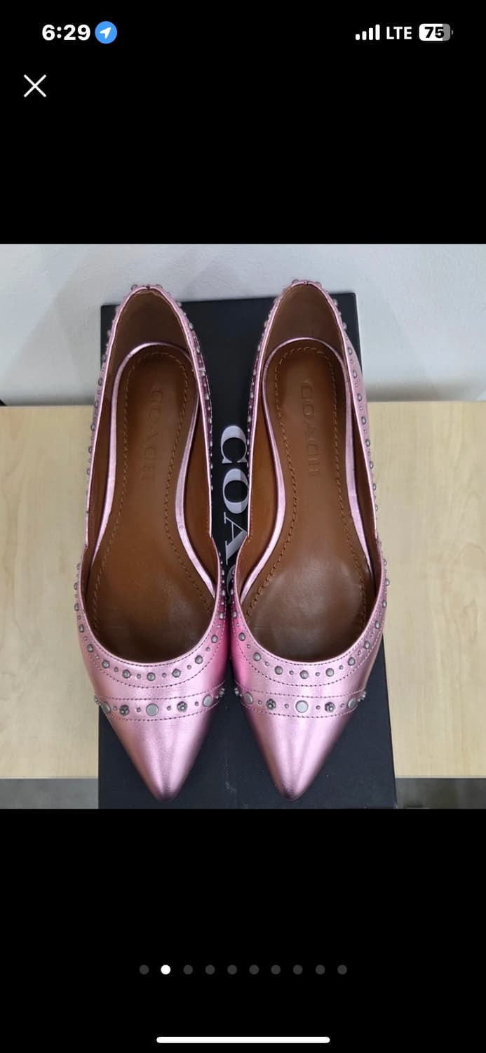 Coach 코치 발렌티나 플랫 핑크 5.5C 상품이미지2