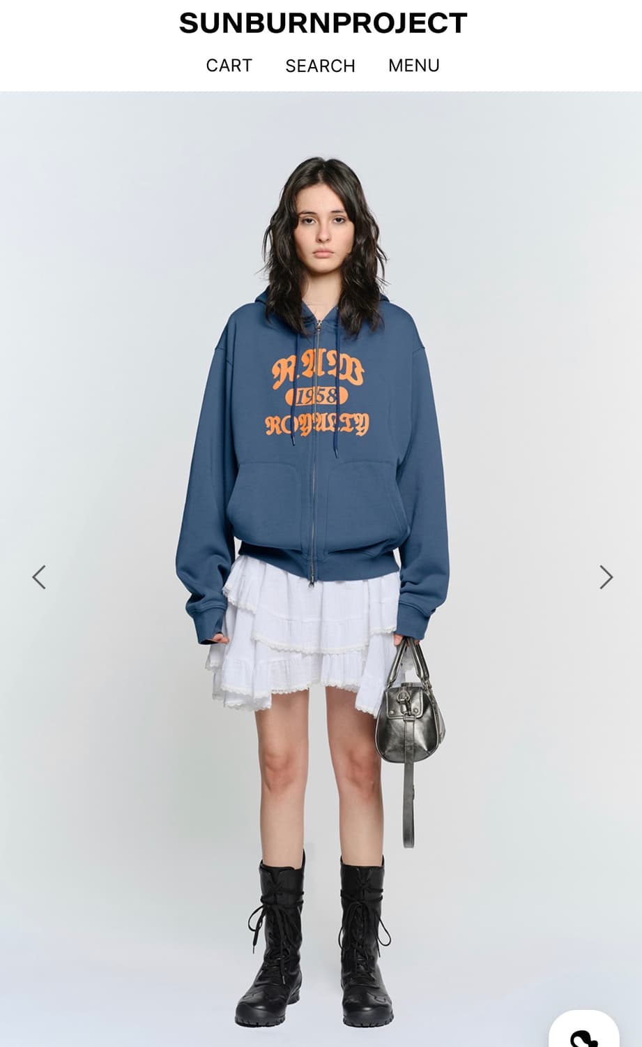 썬번프로젝트 블루 후드집업 (새상품) 상품이미지5