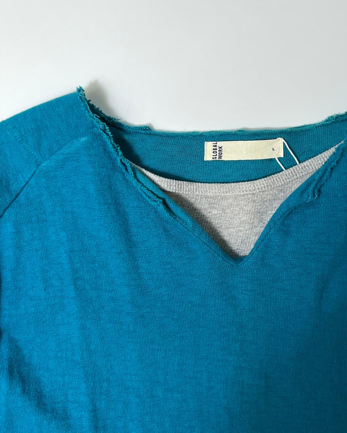 Global Work 블루 레이어드 맨투맨 티셔츠 상품이미지8